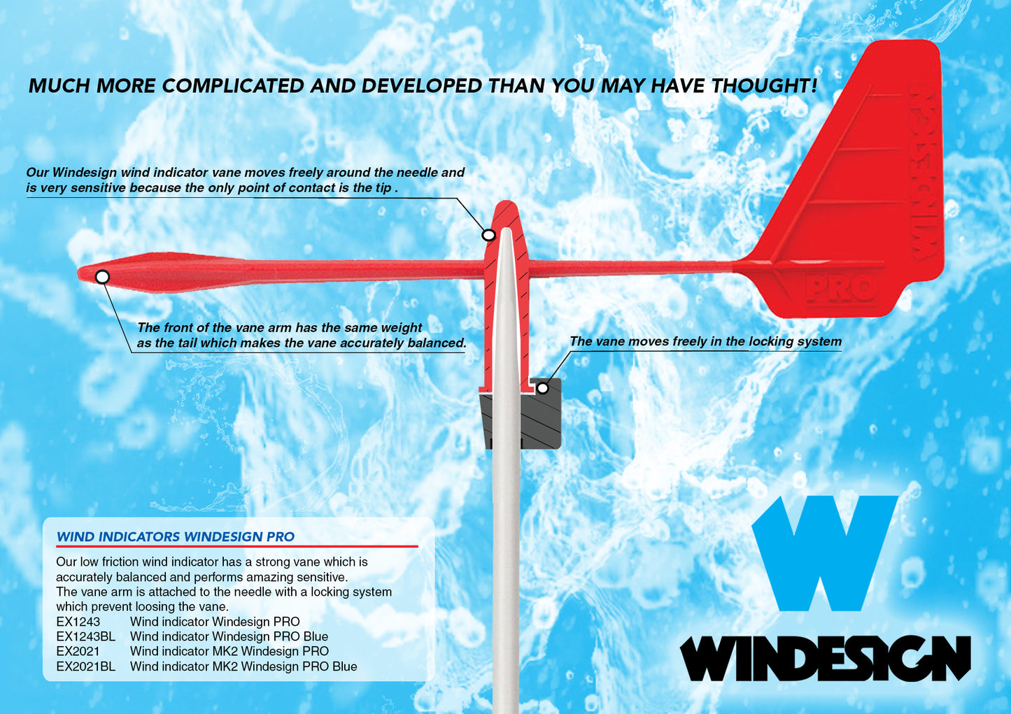 Pro wind indicator MK2 red Windesign Sailing