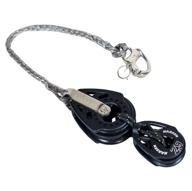 40-29mm Optimist Mainsheet Link Block with Shackle