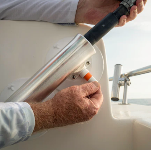 Vacuum mount trolling unit